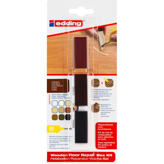 Kit Edding 8902, ceara pentru reparatii pardoseala, mahon, blister BPTCED89023B