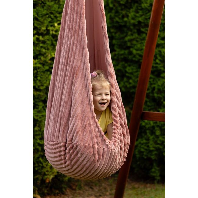 Leagan Tip Cocon Pentru Copii Meowbaby   Churros Cotton Candy White ,   Locul Preferat Pentru Joaca Si Relaxare Pjbmchhkk96