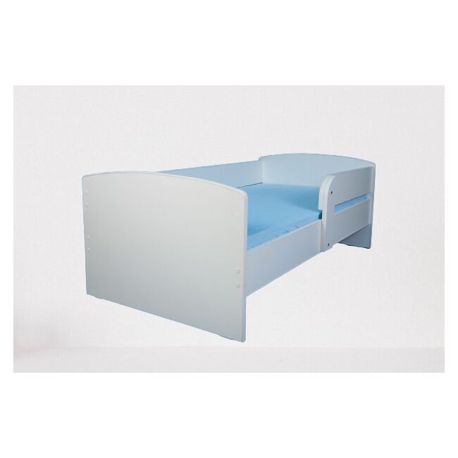 Pat copii Alb nepersonalizat model  Cu Protectie, 140x70 Cm Ptv8747