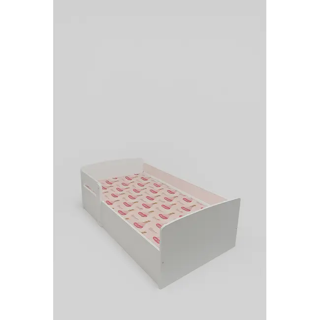 Pat fetite Frozen Flowers, Cu Protectie, 180x80 Cm Ptv8814
