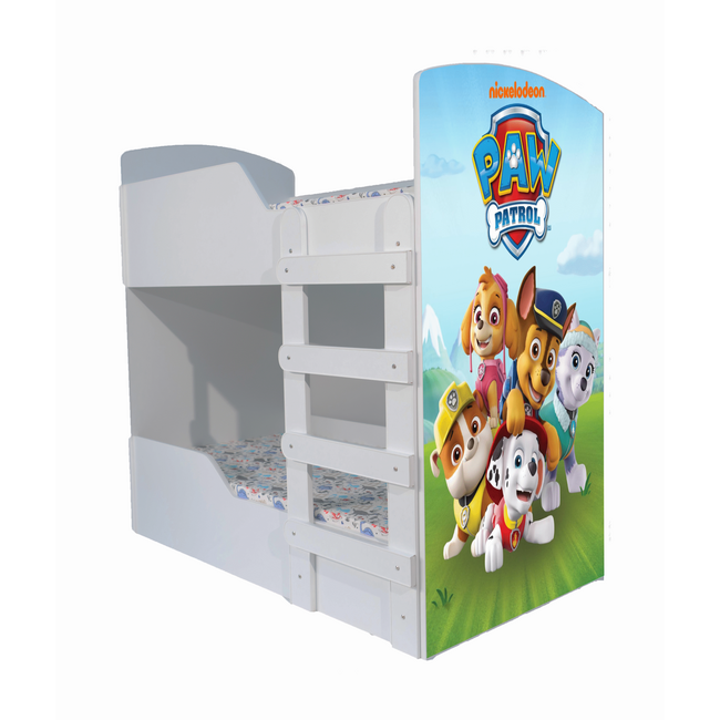 Pat Paw Patrol pentru 2 copii, suprapus, dimensiune 140x70 Cm Ptv8453