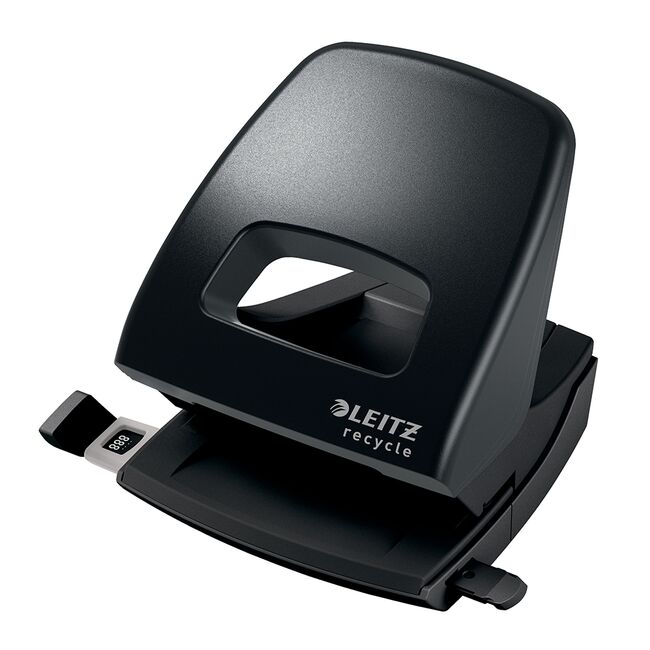 Perforator plastic Leitz Recycle NeXXt Series, 30 coli, partial reciclat, negru BPTCSL530095