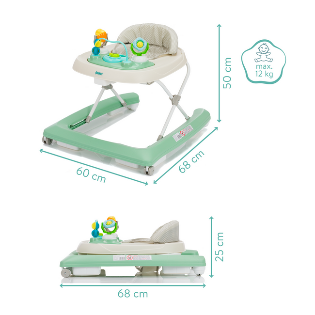 Premergator cu jucarie green Fillikid