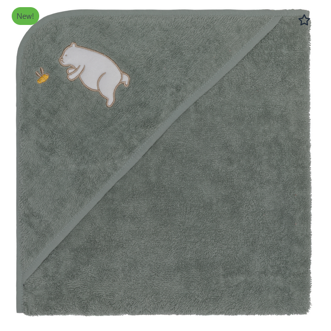 Prosop brodat Bear, green 75x75m. Fillikid