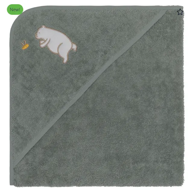 Prosop brodat Bear, green 75x75m. Fillikid