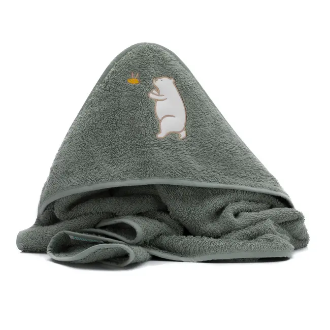 Prosop brodat Bear, green 75x75m. Fillikid