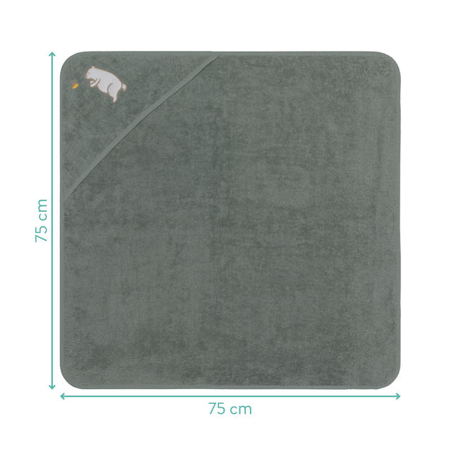 Prosop brodat Bear, green 75x75m. Fillikid