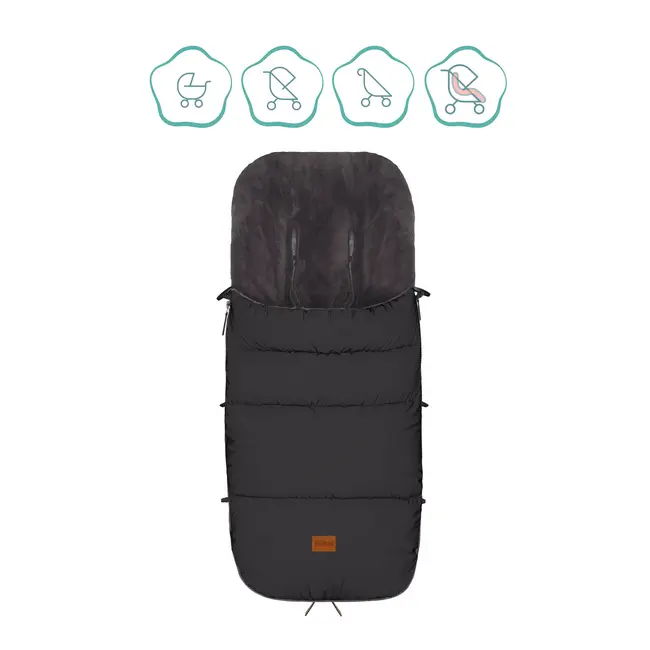 Sac iarna pentru carucior reflectorizant Kinley black Fillikid