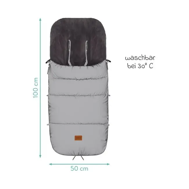 Sac iarna pentru carucior reflectorizant Kinley silver Fillikid