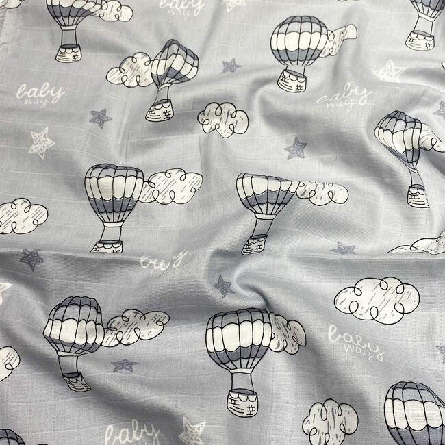 Scutec din muselina, baloane, 80x80cm, Kreis Design