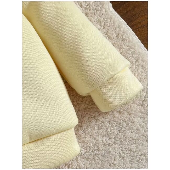 Set bebelusi cu ursulet - bluza cu gluga + pantaloni + vesta matlasata mbtu136