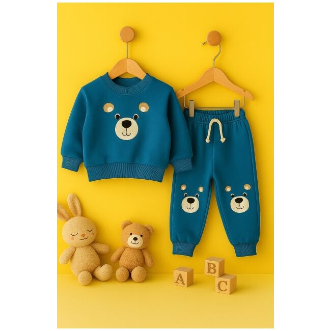 Set plusat 2 piese bebelusi - ursulet albastru trmdm57080