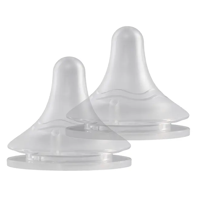 Set tetine din silicon KidsCare &ndash; 2 bucati, marimi 9 luni+, fara BPA SUPKC-TS9M+