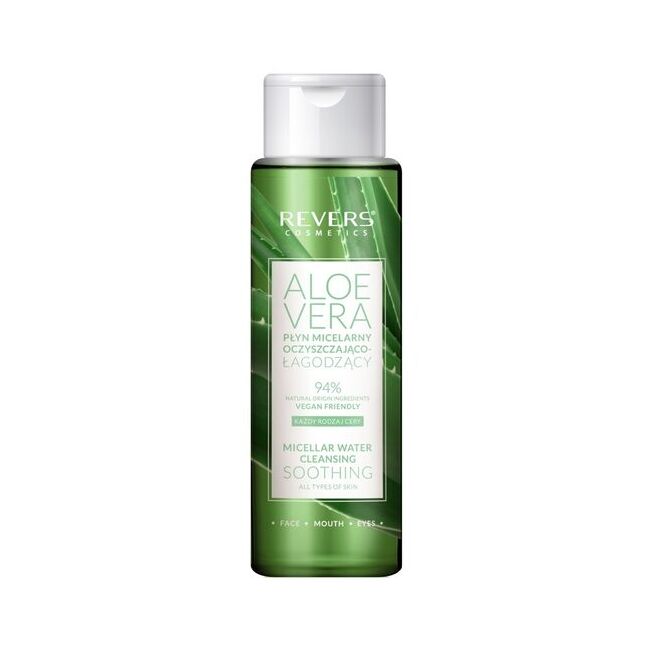 Apa micelara demachianta, cu extract de aloe vera, vegana, Revers, 400 ml