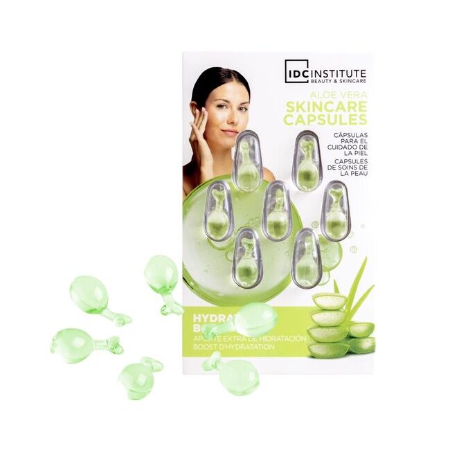 Capsule pentru îngrijirea tenului cu Aloe Vera, Natural Elements - IDC Institute, 68323