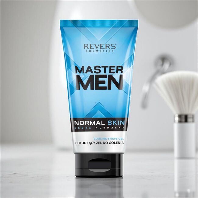 Gel de ras Cooling pentru piele normală, Master Man, Revers, 150 ml