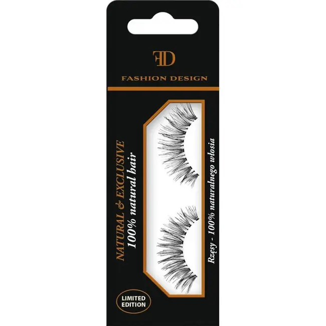 Gene false Fashion Design Natural & Exclusive, 100% păr natural, efect cat-eye, Top Choice 39508