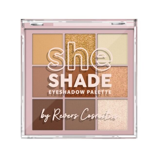 Paleta farduri de pleoape She Shade 01 Classy Bronze, Revers, 01, 9 g