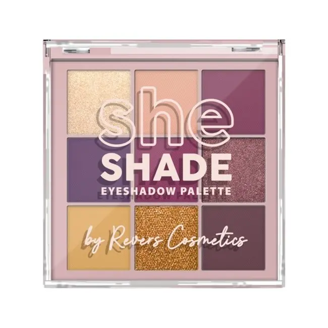 Paleta farduri de pleoape She Shade 02 Burgundy Glam, Revers, 02, 9 g