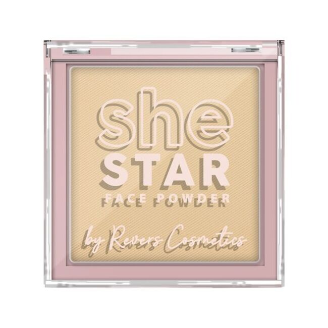 Pudră compactă She Star nr. 2 Vanilla, Revers, 10 g