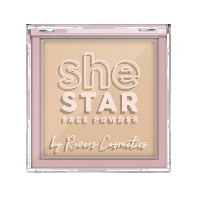 Pudră compactă She Star nr. 3 Beige, Revers, 10 g