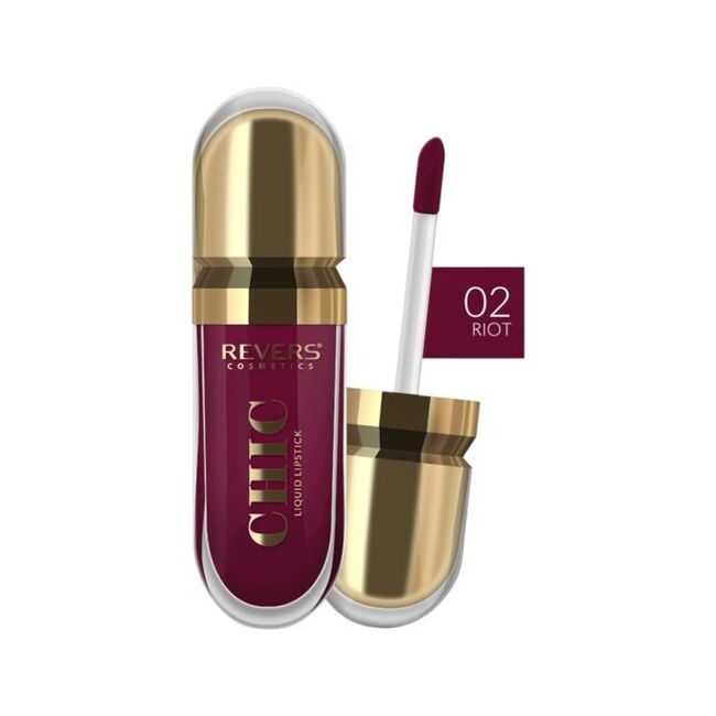 Ruj lichid Chic nr 2 Riot, Revers, 7,5 ml