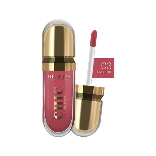 Ruj lichid Chic nr 3 Lovecore, Revers, 7,5 ml