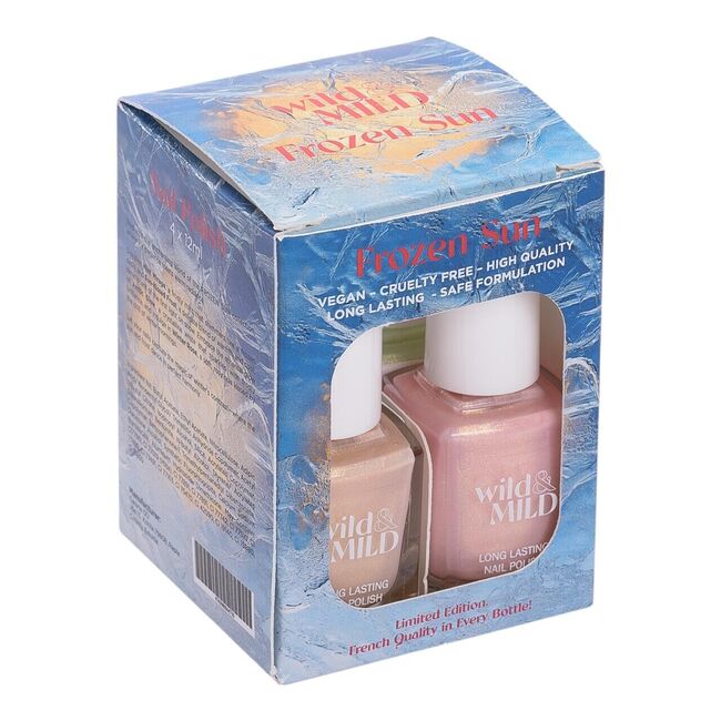 Set 4 bucati lac de unghii Frozen Sun Wild&Mild, 64710, 4x12ml
