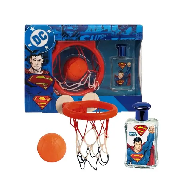 Set cadou băieți Superman, cu apă de toaleta 50 ml & cos de baschet, 2229