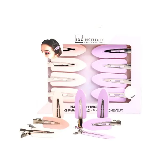 Set cu 8 bucati Agrafe de par Basic, IDC Institute, 90249