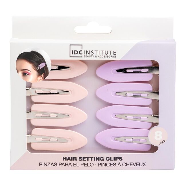 Set cu 8 bucati Agrafe de par Basic, IDC Institute, 90249
