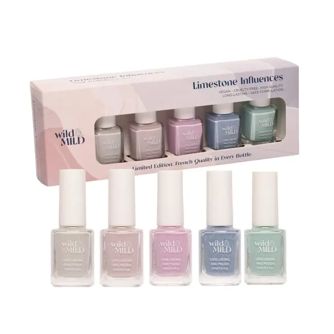 Set lac de unghii, Limited Edition- Limestone Influences, 61979, Wild&Mild, 5x12ml