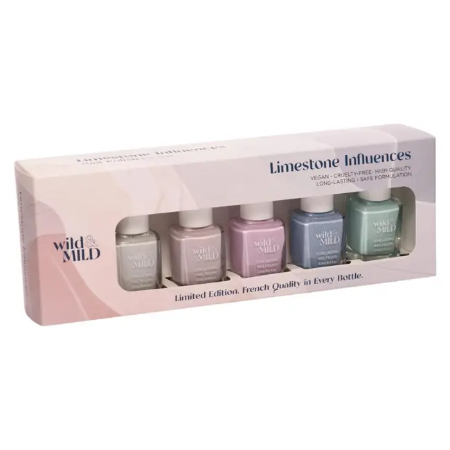 Set lac de unghii, Limited Edition- Limestone Influences, 61979, Wild&Mild, 5x12ml