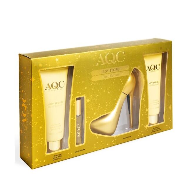 Set produse de ingrijire Lady Secret Gold Edition, pentru femei, Aquarius, 355ml