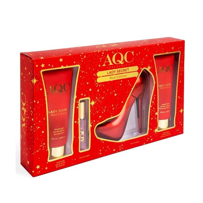 Set produse de ingrijire Lady Secret Red Edition, pentru femei, Aquarius, 355ml
