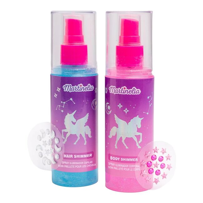 Set sclipici pentru păr si corp Cosmic Glowy Galaxy Dreams, Martinelia, 85429