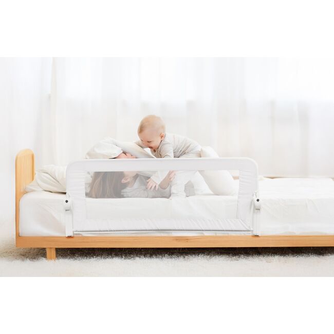 Bariera de protectie, BabyJem, 120 x 48,5 cm, alb JEMbj_8901