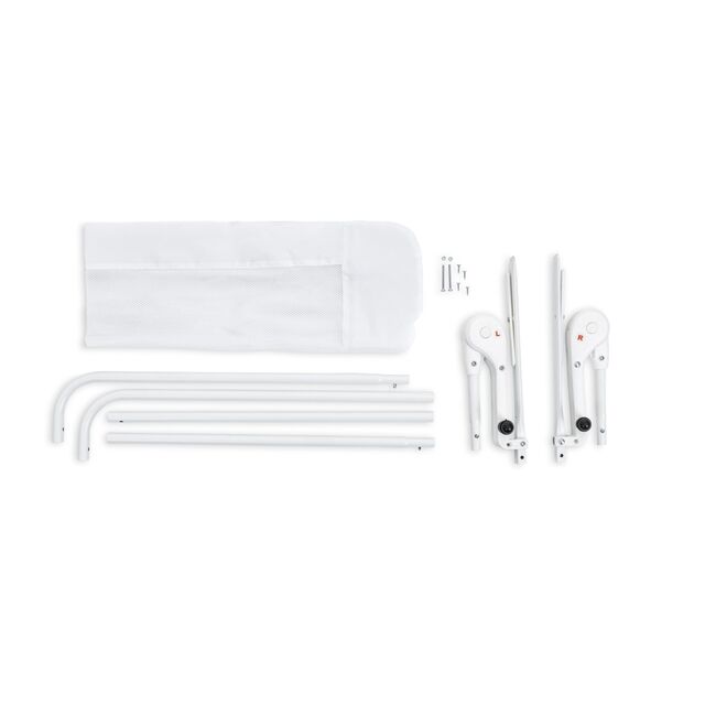 Bariera de protectie, BabyJem, 120 x 48,5 cm, alb JEMbj_8901