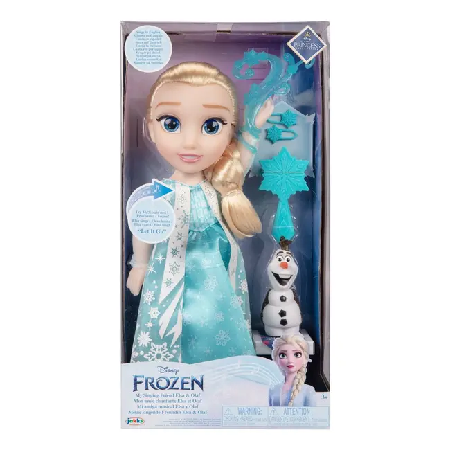 Disney Frozen - Papusa Elsa cu functii, 38 cm BKF225306