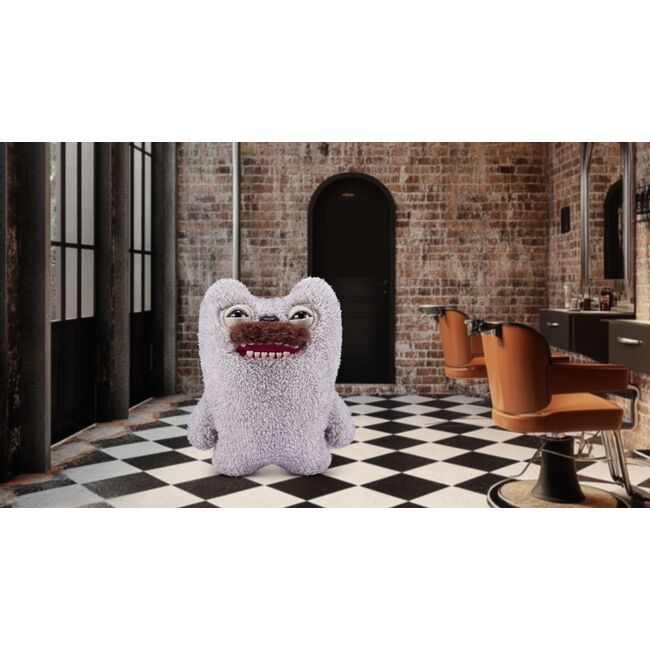 Fuggler - Jucarie de plus, 23 cm - Ciudateii cu par, Old Tooth - Moustache - Grey BKF15727K
