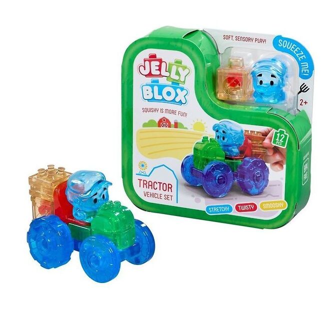 Jelly Blox - Set de joaca cu tractor, 12 piese BKF932945