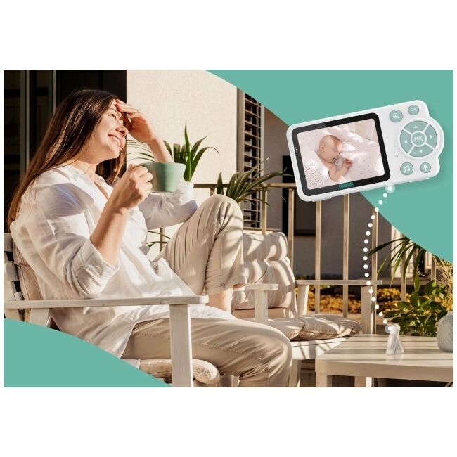 Neno Bambino – monitor electronic pentru bebeluși cu receptor wireless JEMNEN-MAM-NN010