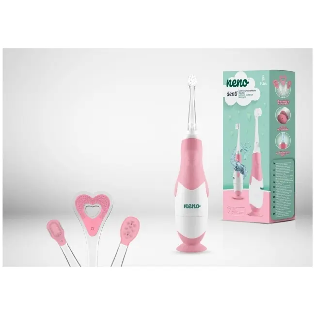 Neno Denti Pink – periuță de dinți electrică de la 3 la 36 luni JEMNEN-BAB-SC002
