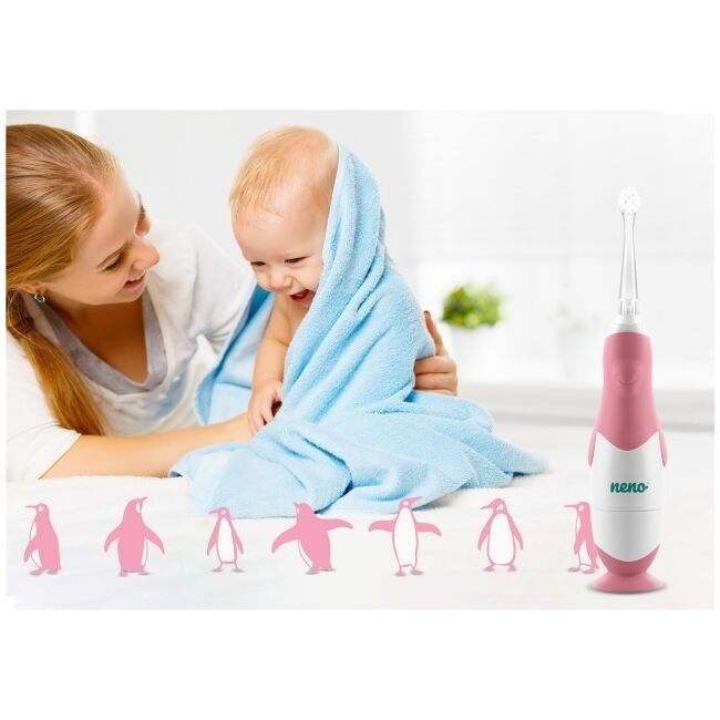 Neno Denti Pink – periuță de dinți electrică de la 3 la 36 luni JEMNEN-BAB-SC002