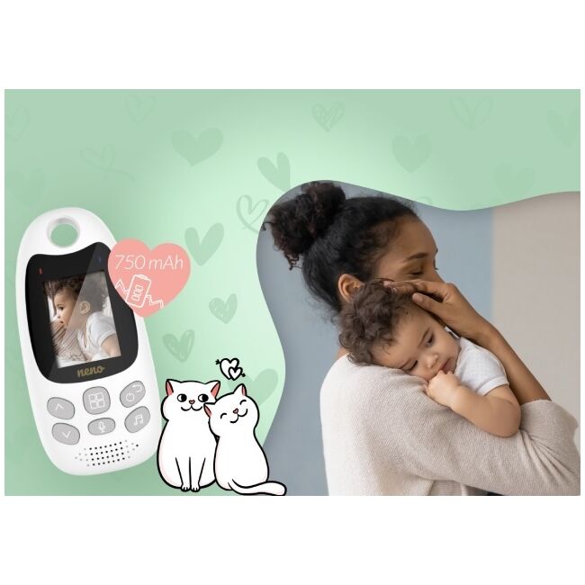 Neno Gato 2 – monitor electronic pentru bebeluși cu receptor wireless JEMNEN-MAM-NN006