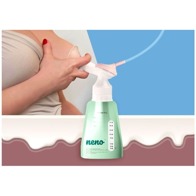 Neno Punguțe – punguțe cu adaptor pentru congelarea și păstrarea laptelui de san - 20 buc. JEMNEN-BAB-BT004