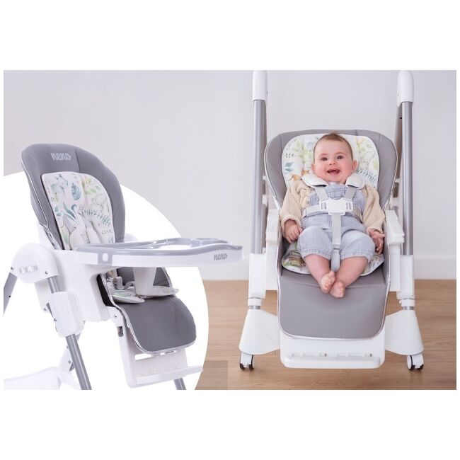 Neno Sedi Gri - scaun de masă multifuncțional JEMNEN-BAB-ME003