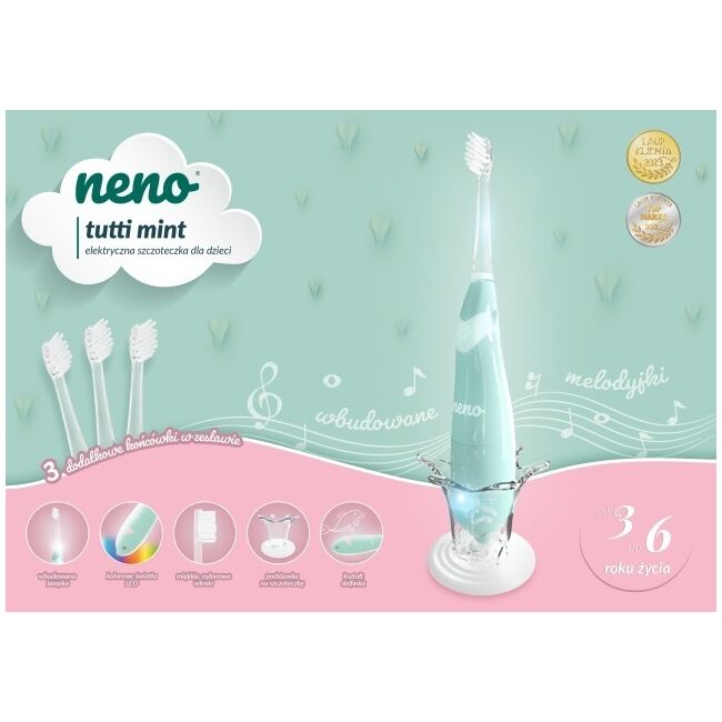Neno Tutti Mint – periuță de dinți electrică (3-6 ani) JEMNEN-BAB-SC005