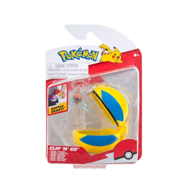 Pokemon - Set 2 figurine Clip n Go, Rotom + Quick Ball BKFPKW4155