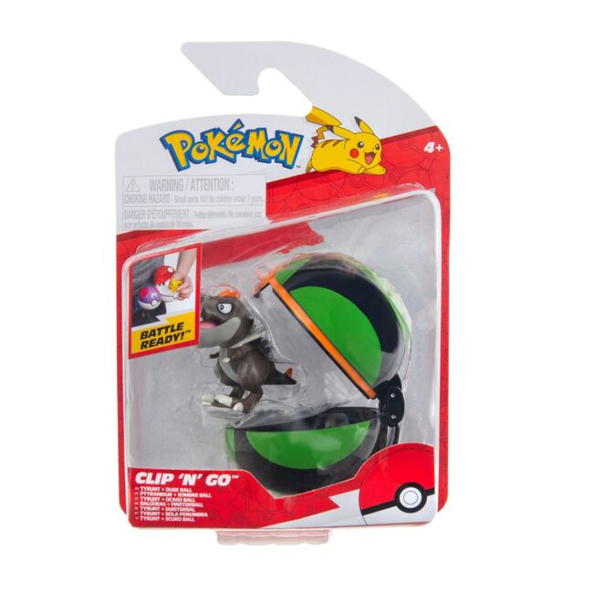 Pokemon - Set 2 figurine Clip n Go, Tyrunt + Dusk ball BKFPKW41534